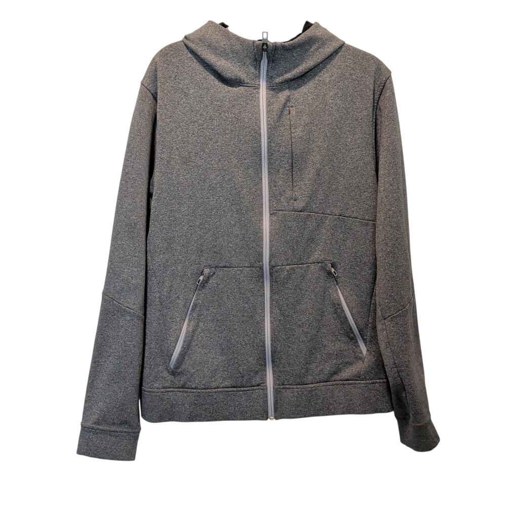 Lululemon Men's Sz M City Sweat Thermo Zip Hoodie Charcoal Grey Sweatshirt
